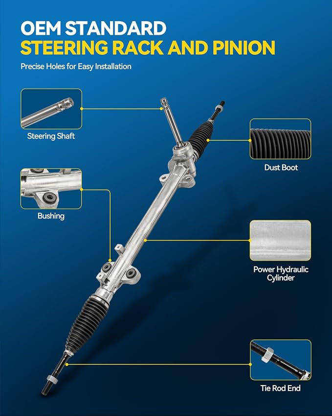 PHILTOP Electronic Power Steering Rack and Pinion Compatible with Hyundai Santa Fe 2013-2018 3.3L, Santa Fe XL 2013-2018 3.3L, Rack and Pinion Replace 1G-2413