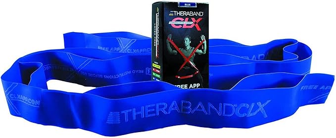 THERABAND CLX Resistance Band with Loops, 5-Foot Band