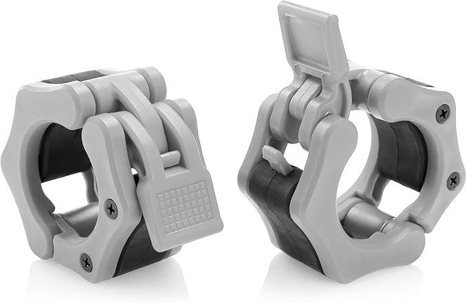USA Made Olympic Barbell Collar 2 inch Quick Release Pair of Locking 2" Pro Weight Bar Plate Locks Clamp Clips for Workout Weightlifting Fitness Training