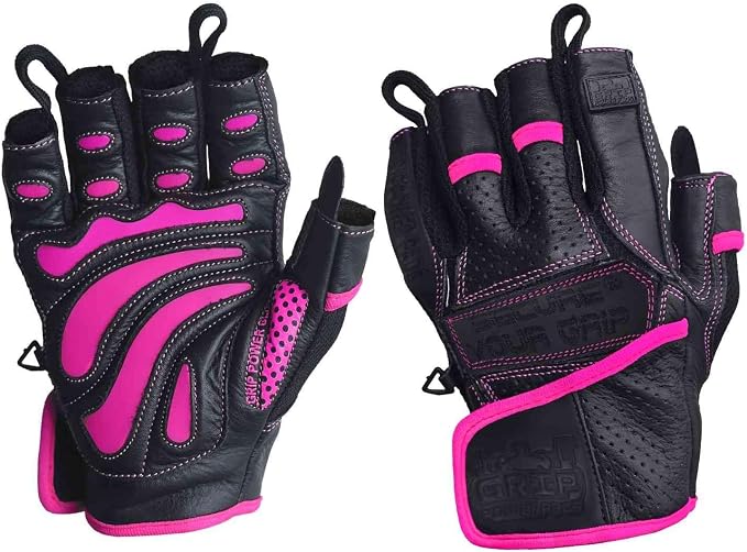 Elite Leather Gym Gloves – Grip & Comfort Design for Weightlifting, Powerlifting, Bodybuilding & Strength Training Workouts for Men & Women