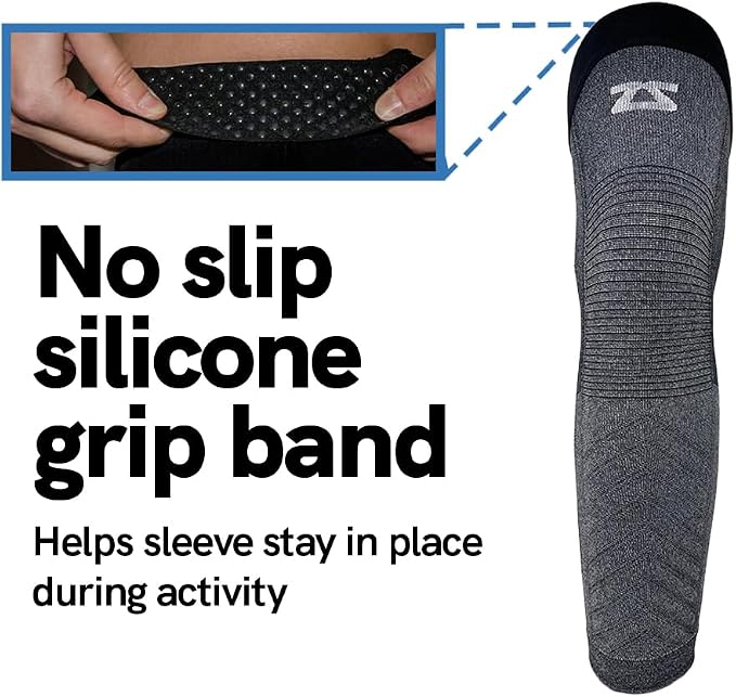 Zensah Full Leg Compression Sleeve - Support for Thigh, Knee, Calf for Men, Women, Running, Basketball, Football