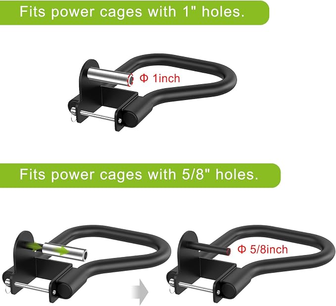 SELEWARE Dip Bar Attachment for Power Rack, 2 x 2 Tube, Multi Grip Handle | Fully Welded Steel Design, Stable Support for Dips, Pull Ups and Strength Training, Ideal for Home Gym Workouts