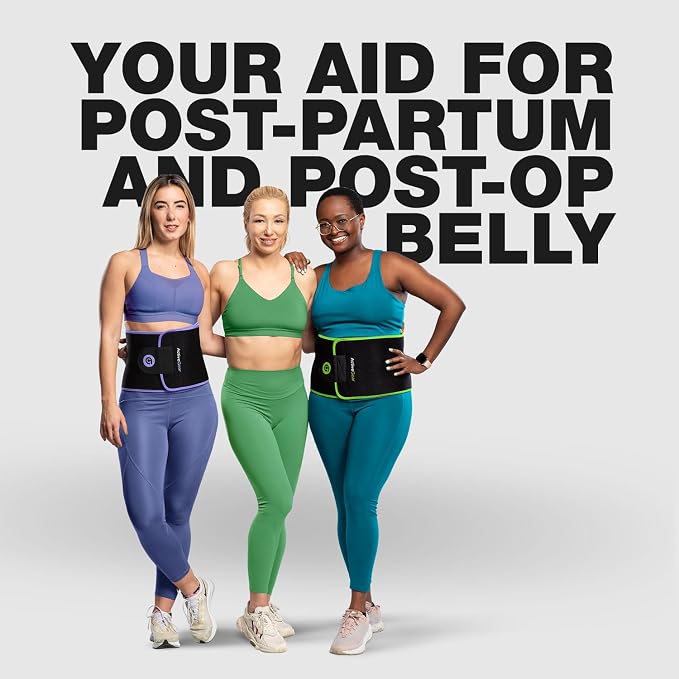 Premium Waist Trimmer & Trainer Belt for Men and Women - Sweat-Enhancing Slimming Wrap for Stomach, Adjustable Fit