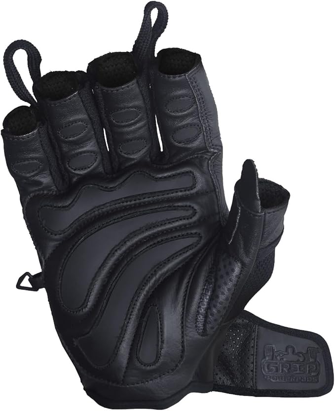 Elite Leather Gym Gloves – Grip & Comfort Design for Weightlifting, Powerlifting, Bodybuilding & Strength Training Workouts for Men & Women