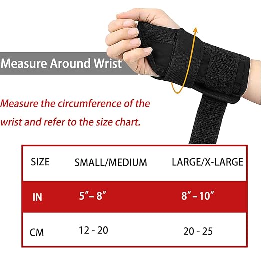 NuCamper Wrist Brace for Carpal Tunnel Night Wrist Support Right Hand Gray | Wrist Splint for Men Women, Tendonitis Arthritis Pain Relief,Adjustable Compression Hand Braces, Sleeping, Office Work Typing