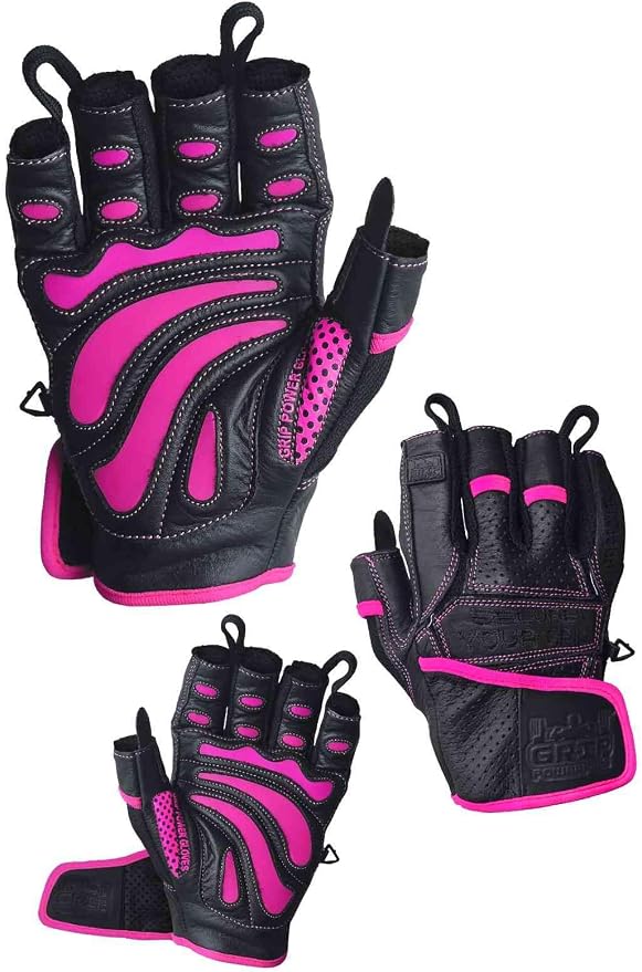 Elite Leather Gym Gloves – Grip & Comfort Design for Weightlifting, Powerlifting, Bodybuilding & Strength Training Workouts for Men & Women