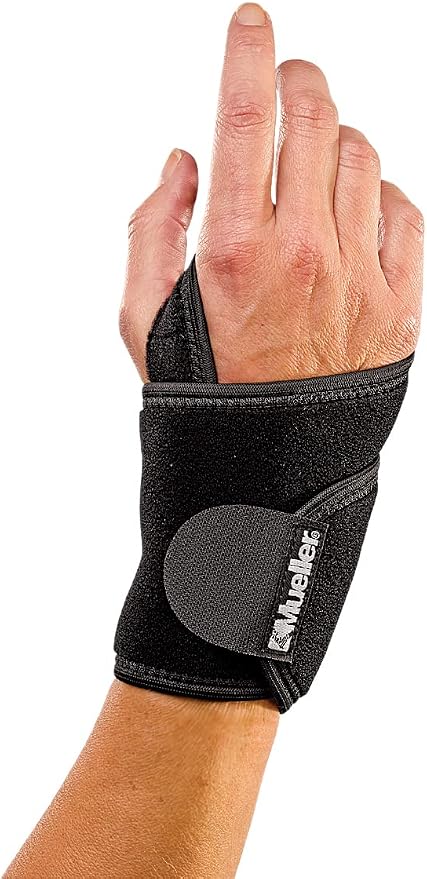MUELLER Sports Medicine Adjustable Wrist Support, Wrist Pain Relief Support for Men and Women, Ideal for Carpal Tunnel, Tendinitis, Arthritis, Black, One Size | wrist-supports