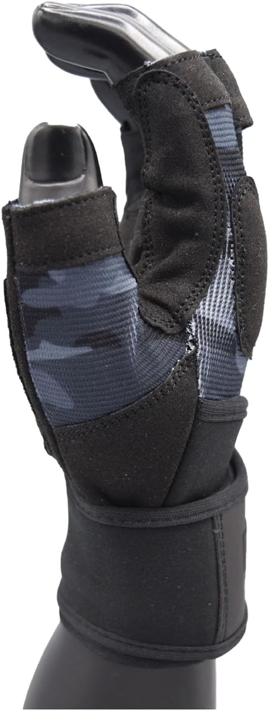 MRX Weightlifting Gloves for Men Workout Gloves Mens Wrist Support Lifting Gloves Male Gym Gloves | Workout Gym Accessories for Men Weight Lifting Fingerless Gym Exercise for Powerlifting