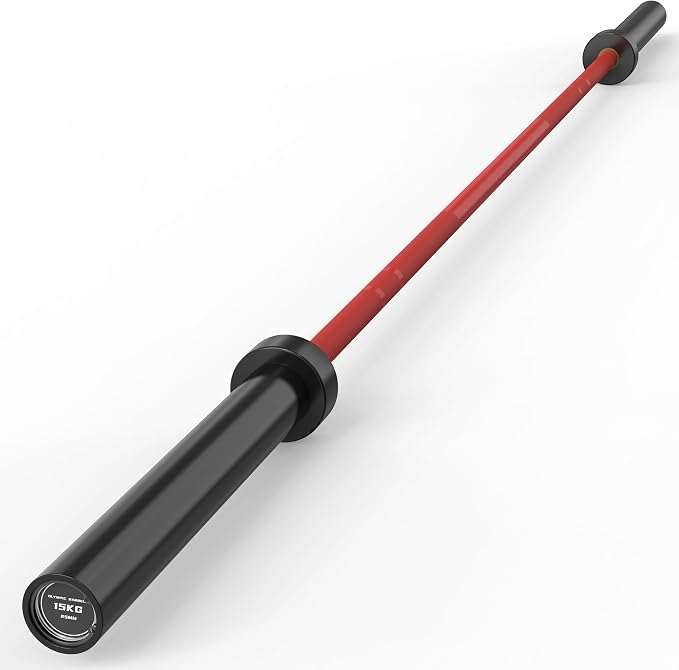 HANDBODE 35 lb Olympic Barbell 6.5 ft, 2 Inch Womens Bars, 1000 lb Capacity | Spring Steel Construction, Knurled Grip, Weightlifting, Bench Press, Deadlift, Squat, Home Gym Strength Training