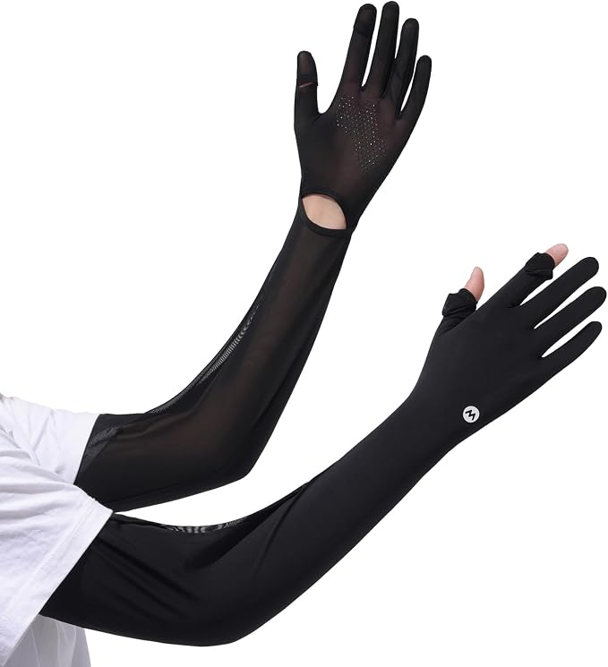 Women Driving Gloves, UV Protection Sun Gloves, Touchscreen Full Finger | UPF 50+ fabric blocks 99% UV rays, protecting hands during driving, cycling, fishing, hiking and outdoor activities