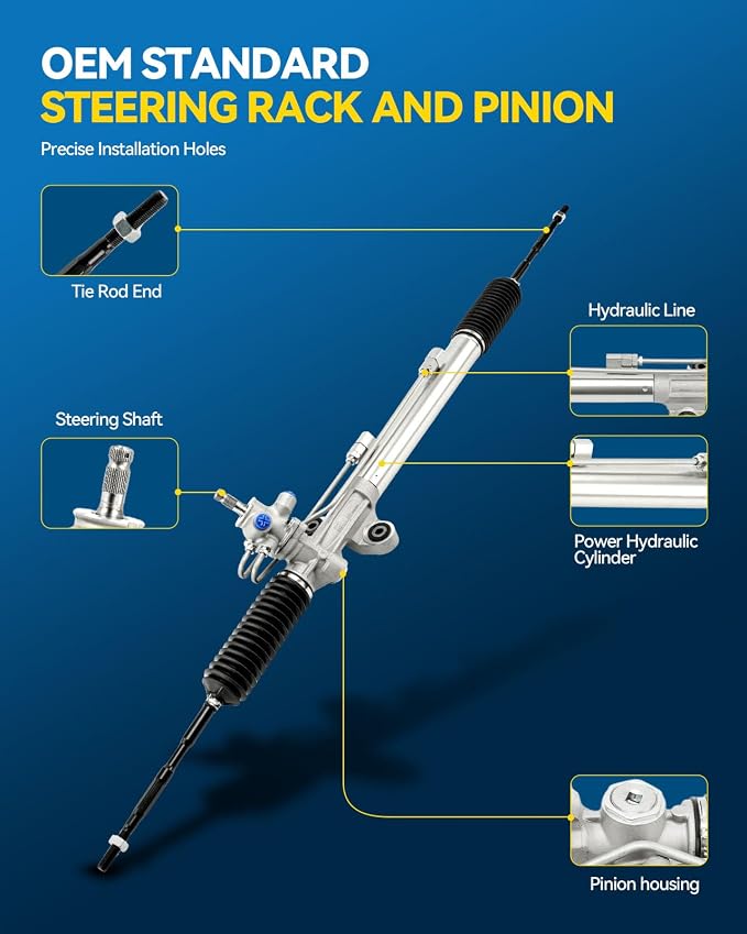 PHILTOP Power Steering Rack and Pinion Assembly for 2011-2017 Odyssey | No.53601TK8A01, 262762