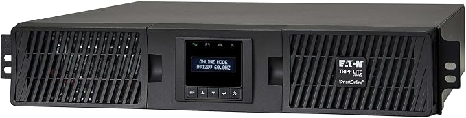 Tripp Lite Eaton Series SmartOnline 750VA UPS, Pure Sine Wave Double-Conversion, 675W, 2U Rack/Tower, Extended Run, Network Card Option,LCD, 2 Year Warranty & $250,000 Insurance (SU750RTXLCD2U)