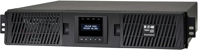 Tripp Lite Eaton Series SmartOnline 1500VA UPS, Pure Sine Wave Double-Conversion, 1350W, 2U Rack/Tower, Extended Run, Network Card Included, LCD, 2 Year Warranty & $250,000 Insurance (SU1500RTXLCDN)