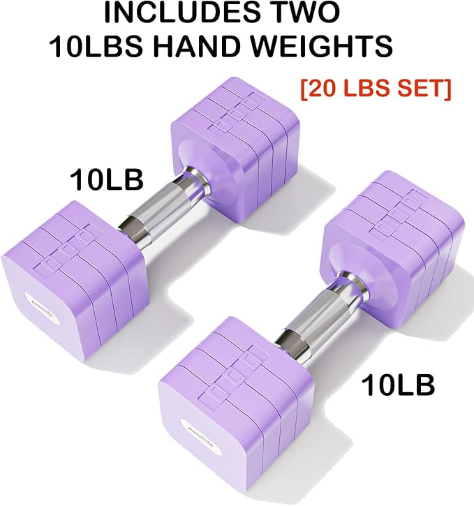 Adjustable Dumbbell Set for Women Men 7.5LB/10LB/15LB/20LB/25LB Each | Dumbbells Set of 2, Free Weight Set at Home Gym, Hand Weights with Locking/Metal Handle for Exercise Muscle Toning Rehab