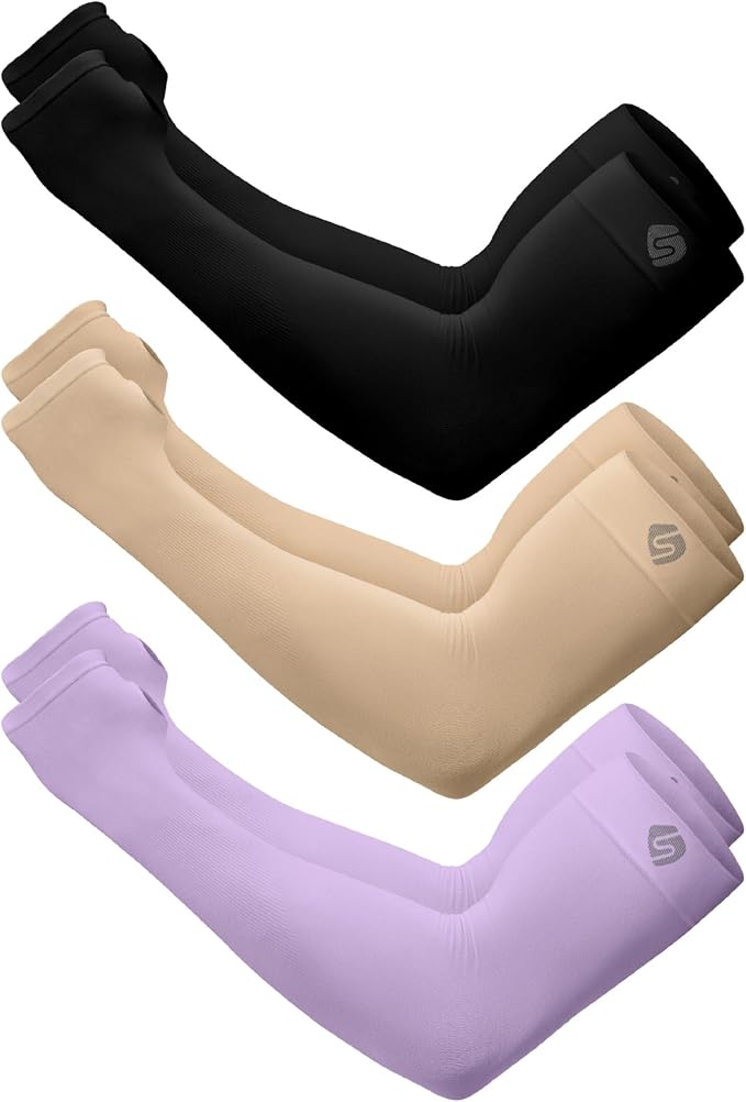 Arm Sleeves for Men Women UV Sun Protection Compression Arm Warmer Tattoo Cover Up, Sports Golf Cooling Sleeves