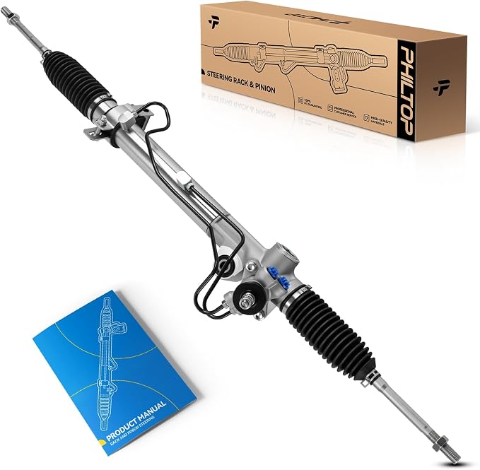 PHILTOP Power Steering Rack & Pinion Assembly for 1998 1999 2000 2001 2002 2003 2004 Tacoma RWD, Hydraulic Power Steering, OEM Replacement 97-1611
