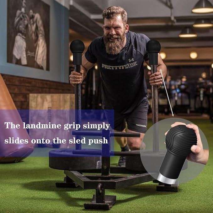 Landmine Attachment for Barbell, Turn Any Surface into a Barbell Landmine Exercise-Press, Row, Spin, Rotation, t bar Row and More, Fits 2'' Olympic Bars | Build Strength with Press, Row, Rotation and T-Bar Exercises, Heavy Duty Equipment for Home Gym a...