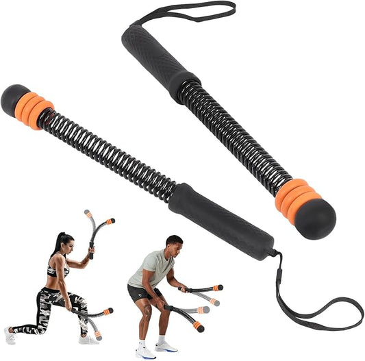 Cordless Battle Ropes for Home Gym, Adjustable Weight Battle Rope Sticks | Ergonomic Handles for Cardio, Strength Building & Fat Burning, Perfect for Home/Office/Travel Workouts