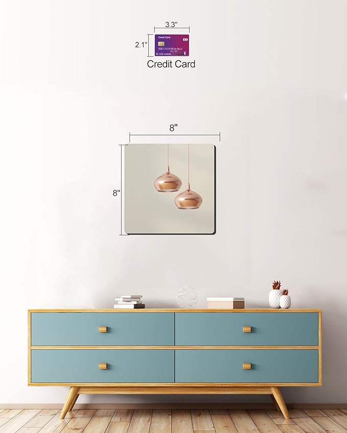 Unbreakable Kids Mirror Tiles for Wall Decor, 1 PCS 8 x 8 Inches Toddler Mirror Full Length, Stick on Classroom Small Plastic Baby Mirrors, Shatterproof Home Gym Acrylic Door Mirrors for Bedroom