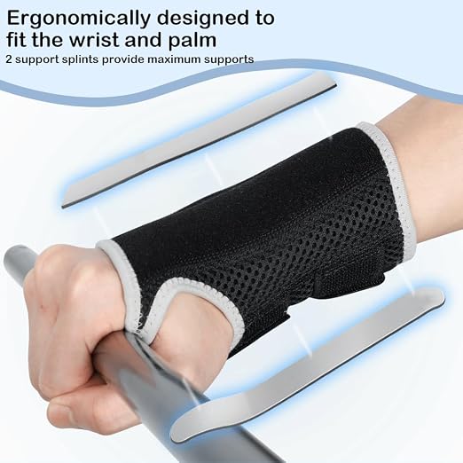 Wrist Brace for Carpal Tunnel Relief, Adjustable Wrist Support Splint Hand Brace for Men Women, Wrist Stabilizer Night Support for Pain Relief,Tendinitis,Arthritis (Right Hand, L/XL)
