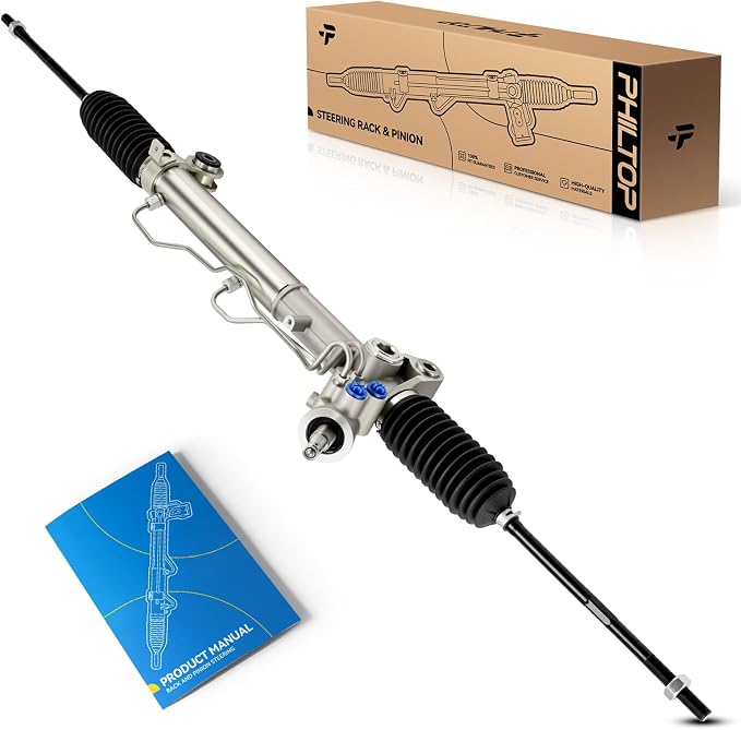 PHILTOP Power Steering Rack & Pinion Assembly for 2006 2007 2008 2009 2010 2011 Lucerne 3.8/3.9L, Hydraulic Power Steering, OEM Replacement 22-1032