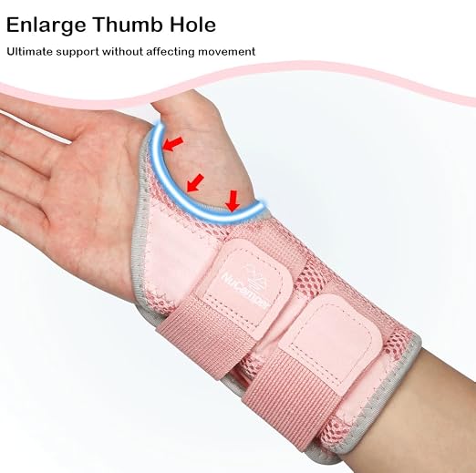 Wrist Brace for Carpal Tunnel Relief, Adjustable Wrist Support Splint Hand Brace for Men Women, Wrist Stabilizer Night Support for Pain Relief,Tendinitis,Arthritis (Right Hand, S/M)