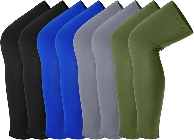 Tatuo Leg Sleeves Compression Long Knee Sleeve UV Protect for Men Women Sport Basketball Football