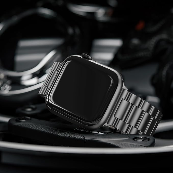EPULY Metal Band Compatible with Apple Watch Bands for Men 49mm 46mm 45mm 44mm 42mm 41mm 40mm 38mm, Business Stainless Steel Strap for iWatch Bands Series 11 10 9 8 7 6 5 4 3 2 1, SE3 2 1, Ultra3 2 1 | Stainless Steel Strap Suitable for Business Settin...