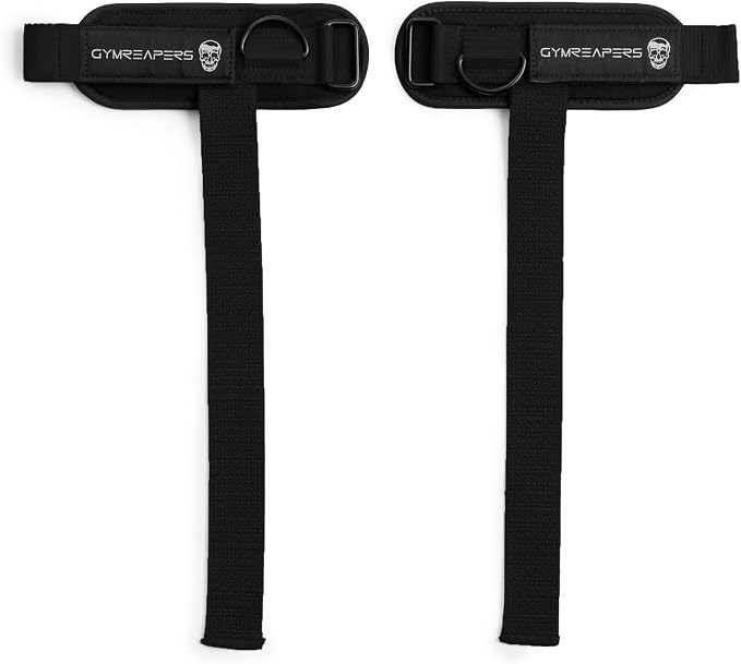 Gymreapers GripLink Lifting Straps – Heavy Duty D-Ring Weight Lifting Wrist Straps with Anti-Slip Silicone Grip Beads, Adjustable Support for Deadlifts, Powerlifting, Cable Machines & Gym Training