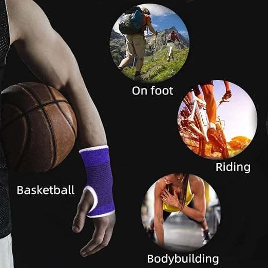 Palm Brace Wrist Compression Sleeves, Everyday Use Wrist Brace, Compression Carpal Tunnel for Wrist Pain Relief, Fitness Gloves, Sports compression Glove, Wrist guard for Men and Women (Blue)