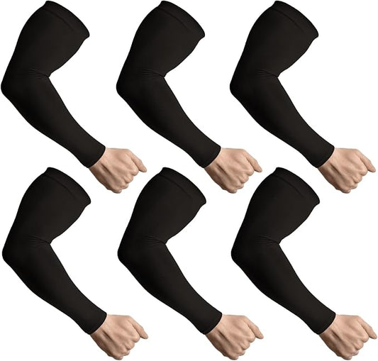 LUOLIIL VOE Sun Protection Cooling Arm Sleeves for Men &Women,Compression Sleeves for Football, Golf & Volleyball