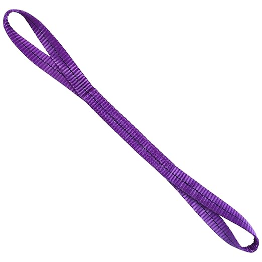 Lift Sling Straps,1" x 2' 2-Ply Heavy Duty Flat Eye Lift Slings | Polyester Lifting Strap Tree Saver Recovery Strap Web Sling Rigging Moving Tow Hoist Gear Straps Kit 3200 lb 2600 lb 6400 lb