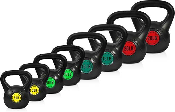 Fitvids Kettlebell Sets Piece Strength Training KettleBells Weight Set