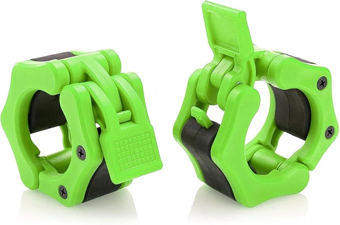 USA Made Olympic Barbell Collar 2 inch Quick Release Pair of Locking 2" Pro Weight Bar Plate Locks Clamp Clips for Workout Weightlifting Fitness Training