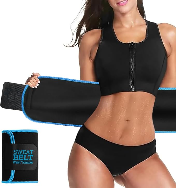 AMZBOSS Waist Trainers for Women Belly Fat, Waist Sweat Band for Women | Sweat Waist Trainer for Women, Belly Band Sweat Belt, Sweat Band for Stomach Weight Loss, Belly Wrap Waist Trimmer