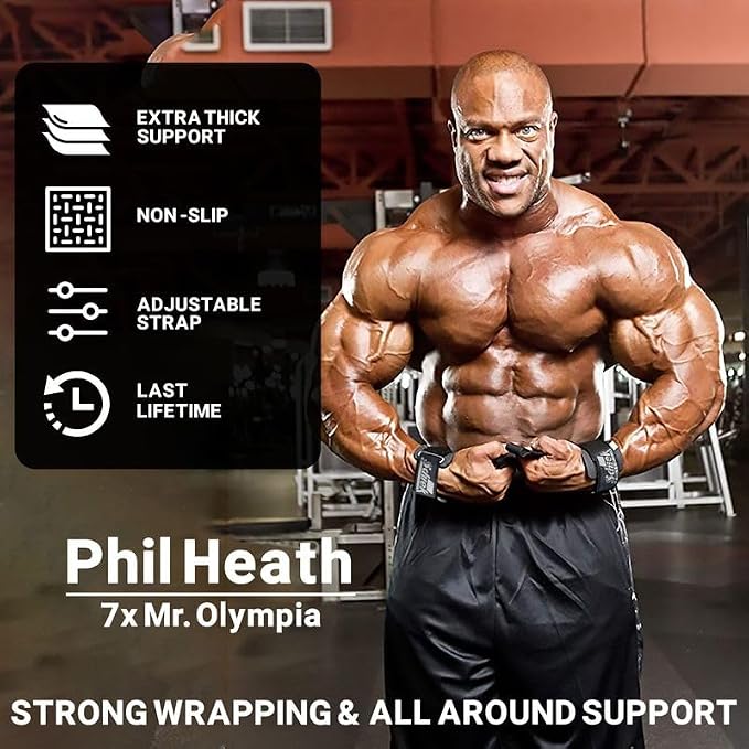 Schiek Sports Model 1000-DLS Deluxe Dowel Lifting Straps