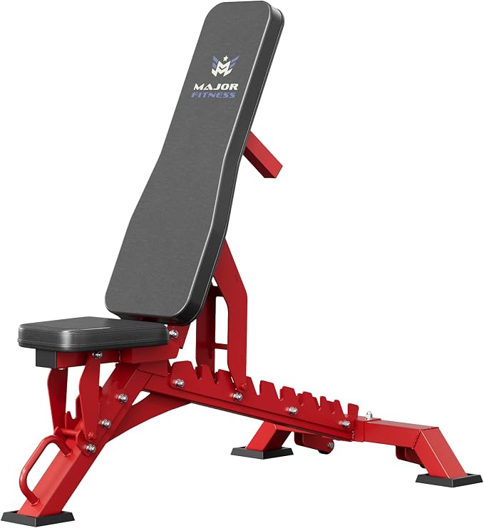 MAJOR FITNESS Weight Bench, Adjustable Workout Bench for Strength Training, Bench Press, and Full-Body Workouts for Home Garage Gym