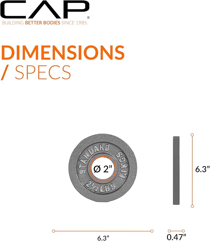CAP Barbell 2-Inch Olympic Weight Plate | Multiple Options