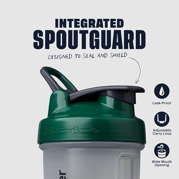 BlenderBottle Classic V2 Plastic Shaker Bottle 45 oz Green