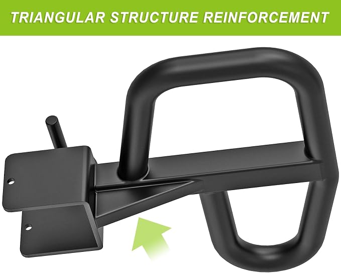 SELEWARE Dip Bar Attachment for Power Rack, 2 x 2 Tube, Multi Grip Handle | Fully Welded Steel Design, Stable Support for Dips, Pull Ups and Strength Training, Ideal for Home Gym Workouts
