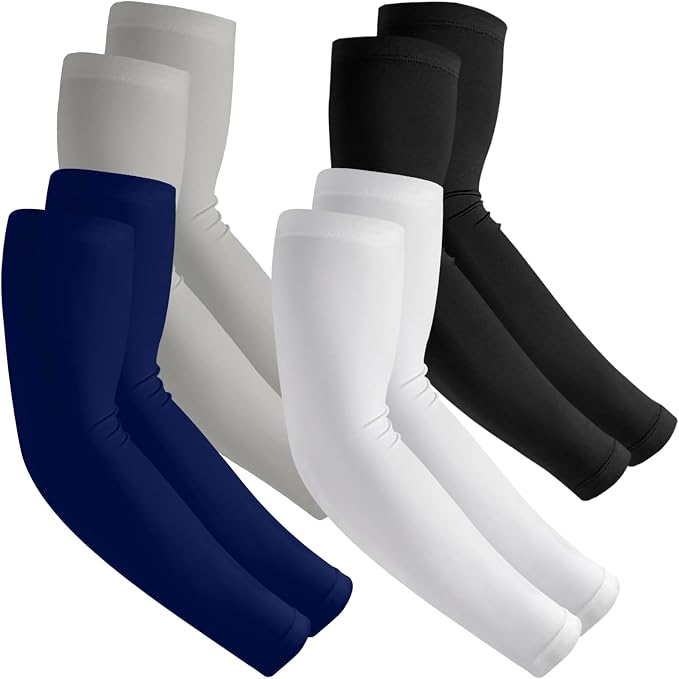Arm Sleeves for Men and Women Compression UV Sun Protection Tattoo Cover Up Baseball Basketball Football Golf Running