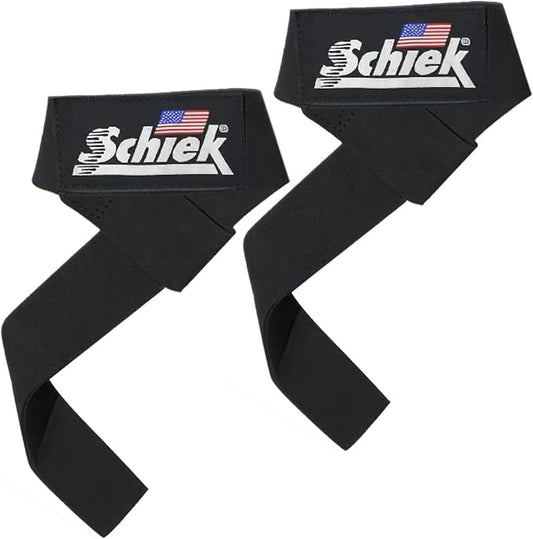 Schiek Sports Model 1000LLS Leather Weight Lifting Straps