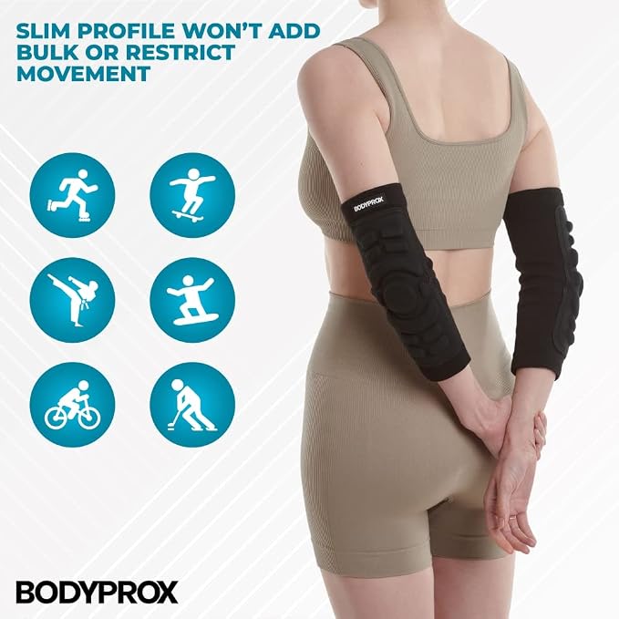 Bodyprox Elbow Protection Pads 1 Pair, Elbow Guard Sleeve