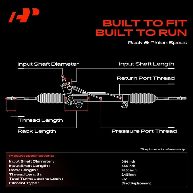 A-Premium Electronic Power Steering Rack and Pinion | Compatible with Chevrolet Trax 2013-2022 & Buick Encore 2013-2022, Encore GX 2020-2023