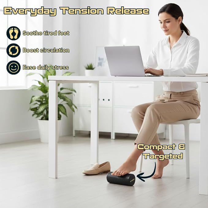 Fitizen Foam Roller – Muscle Massage Rehab Stiff Back Pain Physical Therapy Deep Tissue Firm Exercise Equipment Home Gym Stress Yoga Pilates for The Fit Citizen by FitNation