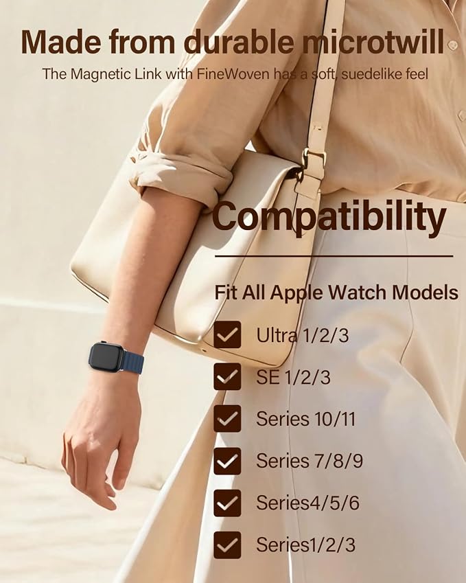 Magnetic Link Sport Band Compatible with Apple Watch Bands for Men Women | Patented Solo Loop Band 40mm 38mm 41mm 44mm 45mm 42mm 49mm, Sport Strap for iWatch Series 11 10 9 8 7 6 5 4 3 2 1 Ultra SE