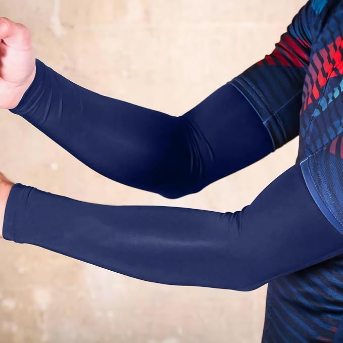 Arm Sleeves for Men and Women Compression UV Sun Protection Tattoo Cover Up Baseball Basketball Football Golf Running