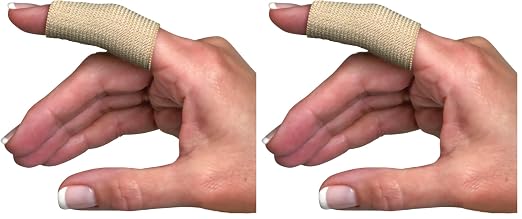Flents Finger Sleeves, Pain Relief for Arthritis, Inflammation, Cracking, Blisters, Tendonitis & Athletic Stress, Plastic Wrap for Support & Compression, Assorted Size, 12 Count (Pack of 2)