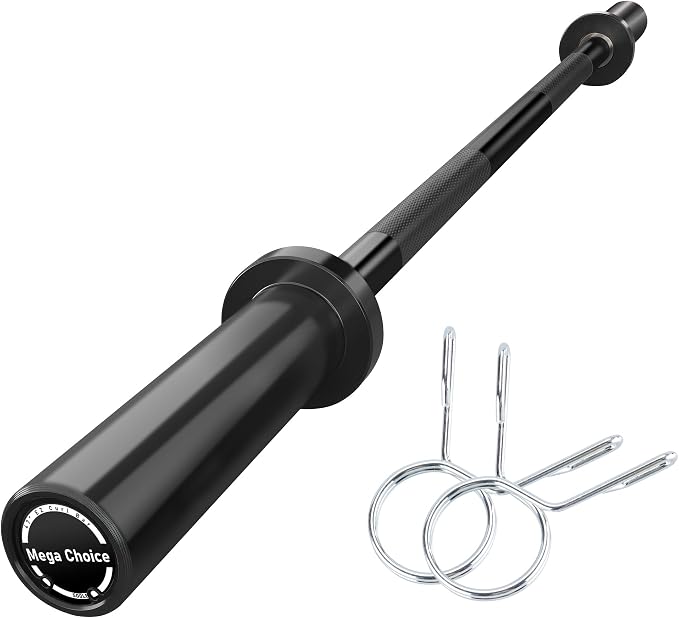 7FT/4 ft Home Gym Barbell Bar – 700LB/1500LB/500LB Capacity, Anti-Slip Knurling, Solid Steel, for Weightlifting, Strength Training