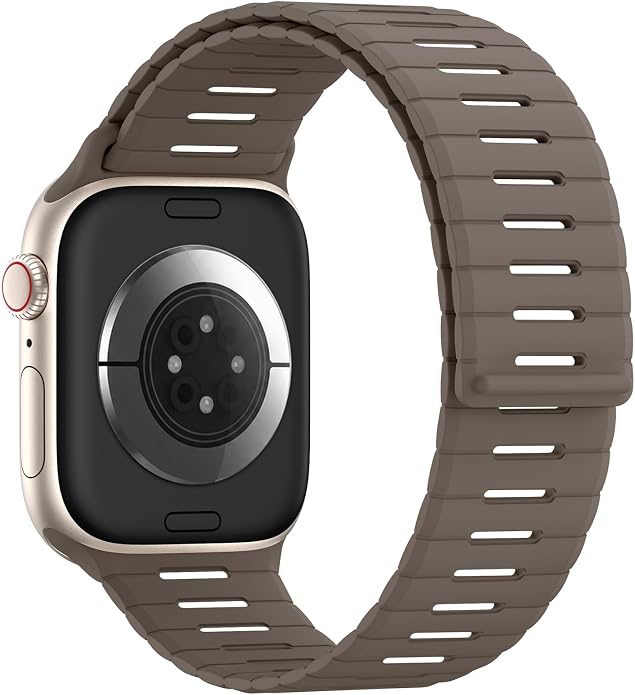 Magnetic Sport Bands Compatible with Apple Watch Bands for Men Women | Silicone Wristband 49mm 46mm 45mm 40mm 44mm 38mm 41mm 42mm, Replacement for iWatch Ultra Series 11 10 9 8 7 6 5 4 3 2 1 SE